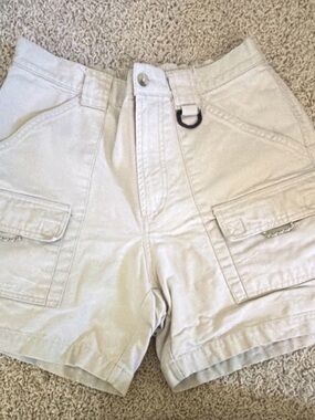 Columbia Women’s Cargo Shorts - Cream Utility Style
